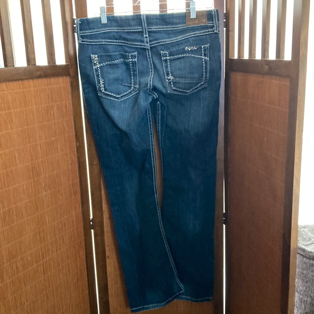 BKE Women's Blue Jeans with Embellished Pockets